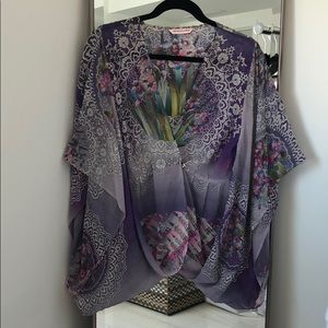 Matthew Williamson Silk Kimono Top